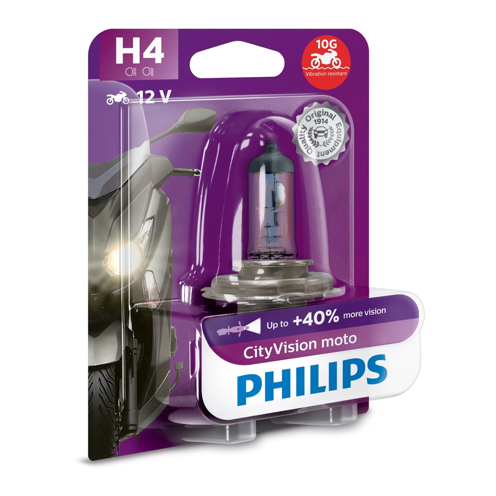 Philips Bulb H4 12342 CTV 12V 60/55W P43t-38 BW City Vision – Highside Shop