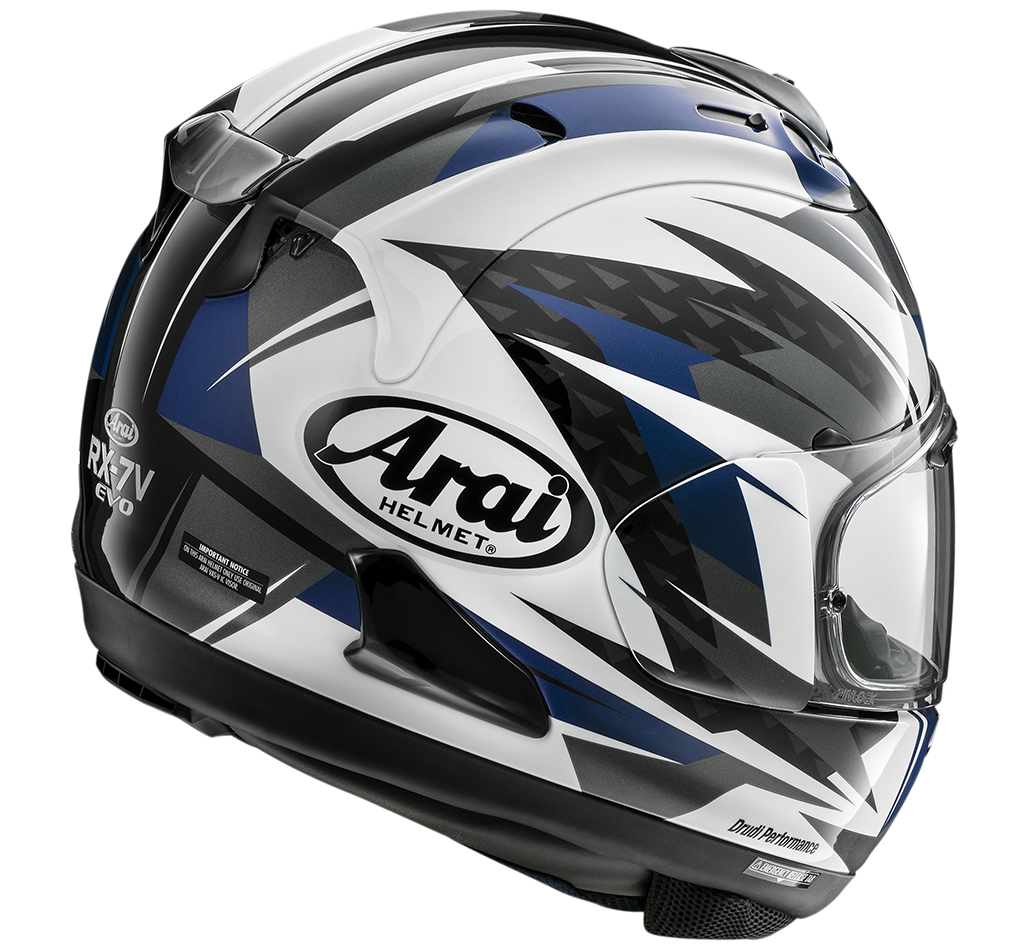 Arai RX-7V Evo Rush Helmet - Blue/White/Black