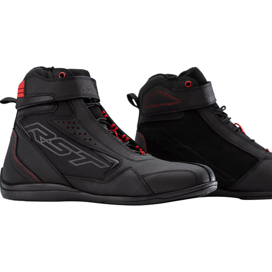 RST Frontier CE Motorcycle Ride Shoes - Black/Red