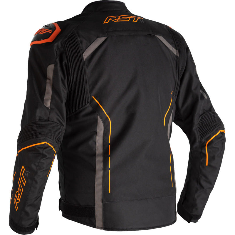 RST S-1 CE Sport Waterproof Jacket - Black/Flo Orange