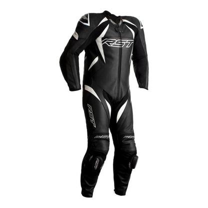 RST TRACTECH EVO 4 CE 1 PIECE SUIT BLACK/WHITE