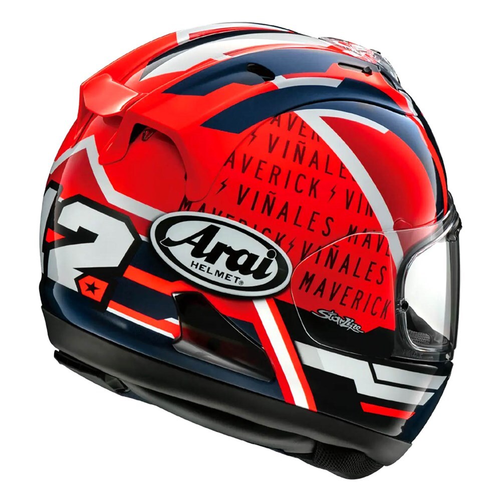 Arai RX-7V Evo Maverick GP5 Helmet - Red/Black