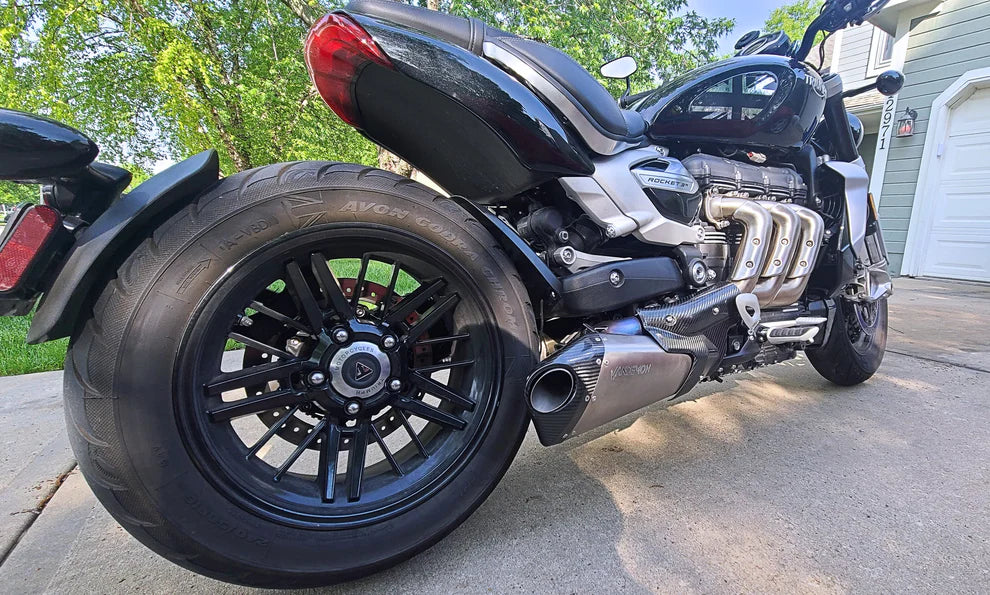 Vandemon - Triumph Rocket 3R, GT and Storm Titanium Slip-On Mufflers 2019-2024