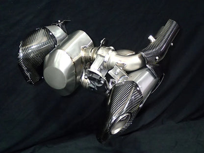 Vandemon - Triumph Rocket 3R & GT 2500 Titanium Bimodal Stealth Titanium Slip-On Mufflers