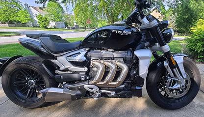 Vandemon - Triumph Rocket 3R & GT 2500 Titanium Bimodal Stealth Titanium Slip-On Mufflers