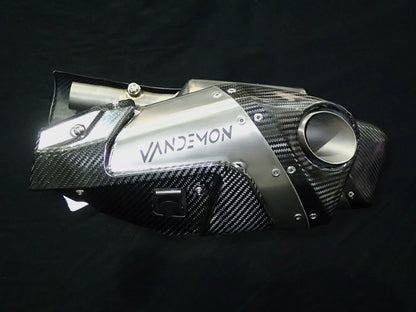 Vandemon - Triumph Rocket 3R & GT 2500 Titanium Bimodal Stealth Titanium Slip-On Mufflers