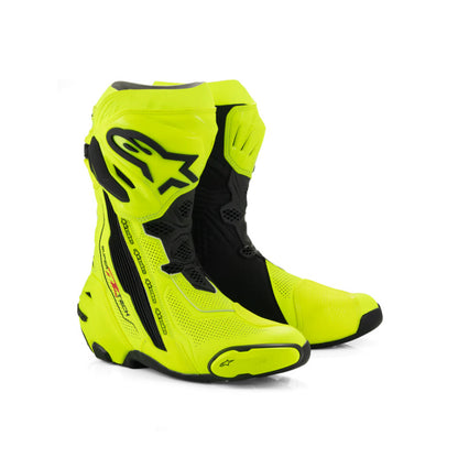 ALPINESTARS SUPERTECH R V2 VENTED BOOT FLURO-YELLOW BLACK