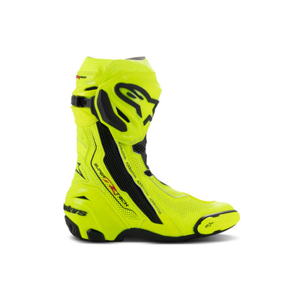 ALPINESTARS SUPERTECH R V2 VENTED BOOT FLURO-YELLOW BLACK