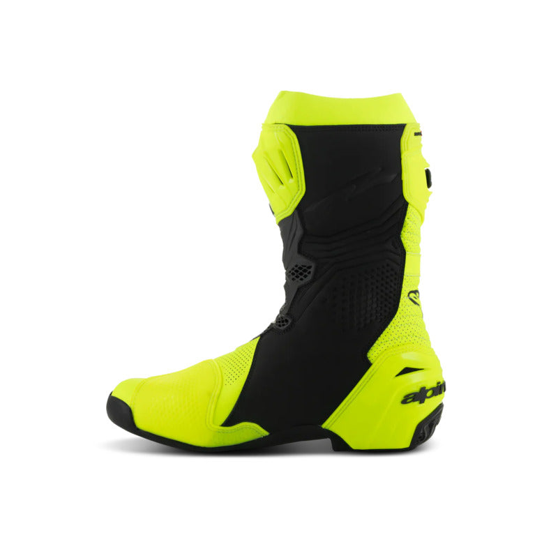 ALPINESTARS SUPERTECH R V2 VENTED BOOT FLURO-YELLOW BLACK