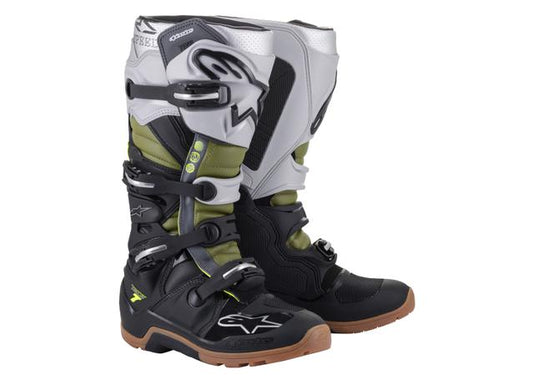 ALPINESTARS TECH 7 ENDURO BLACK SILVER GREEN