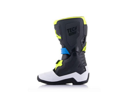 ALPINESTARS MX24 TECH 7S YOUTH BLACK ENAMEL BLUE YELLOW FLURO