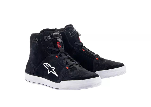 ALPINESTARS CHROME RIDE SHOE BLACK GREY RED