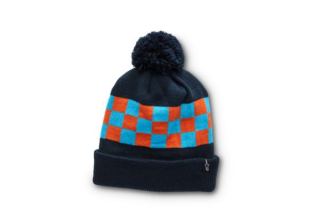 Alpinestars Winning Beanie Navy With Red Blue Checkers