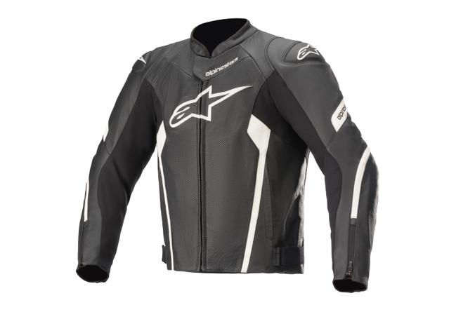 Alpinestars Faster V2 Air Leather Jacket Black & White