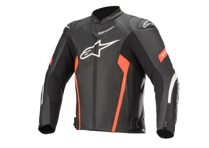 Alpinestars Faster V2 Air Leather Jacket Black & Red