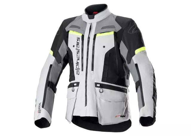 ALPINESTARS BOGOTA PRO DRYSTAR JACKET GREY FLURO YELLOW