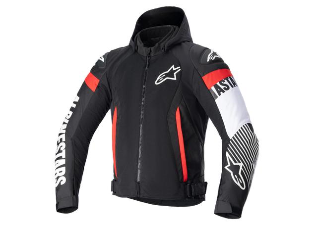 ALPINESTARS ZACA AIR JACKET BLACK WHITE RED FLURO