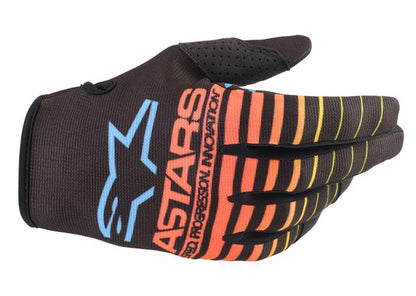 Alpinestars MX22 Youth Radar Gloves Black/ Yellow/Coral