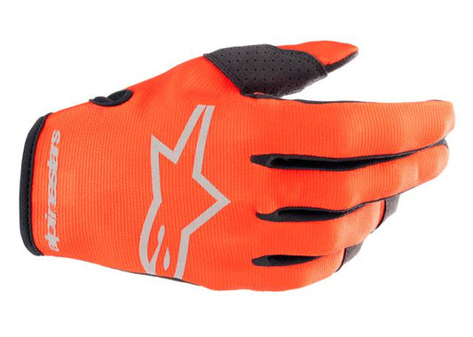 ALPINESTARS MX23 YOUTH RADAR GLOVES HOT ORANGE BLACK