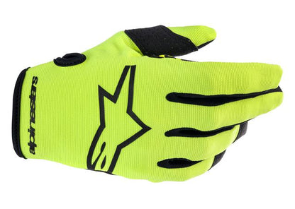 ALPINESTARS MX23 YOUTH RADAR GLOVES YELLOW FLURO BLACK