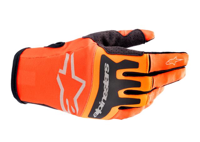 ALPINESTARS MX23 TECHSTAR GLOVES HOT ORANGE BLACK