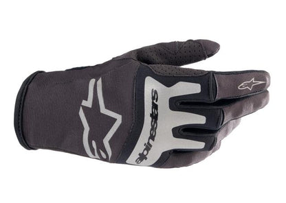 ALPINESTARS MX23 TECHSTAR GLOVES BLACK BRUSHED SILVER