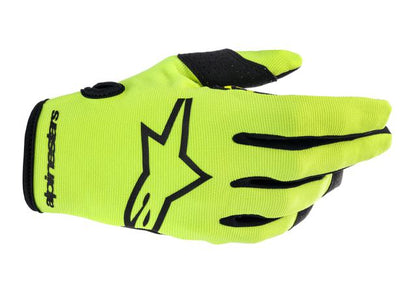 ALPINESTARS MX23 RADAR GLOVES YELLOW FLURO BLACK