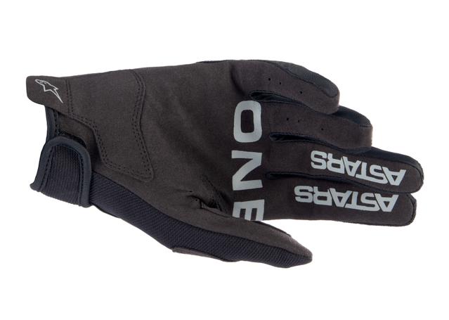 ALPINESTARS MX23 RADAR GLOVES BLACK BRUSHED SILVER