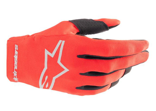 ALPINESTARS MX24 RADAR GLOVES RED SILVER