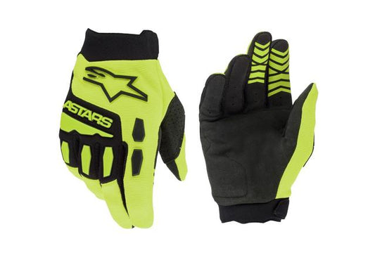 ALPINESTARS MX24 FULL BORE GLOVES YELLOW FLURO BLACK