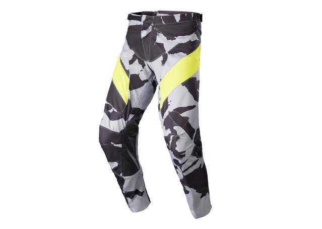 ALPINESTARS MX23 RACER TACTICAL PANTS CAST GRAY CAMO YELLOW FLURO