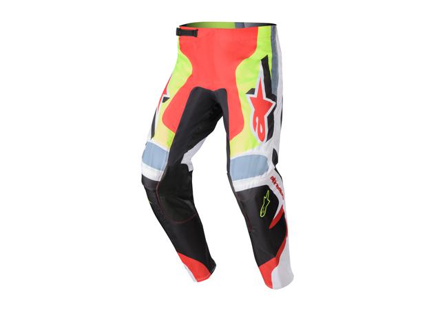 ALPINESTARS MX23 FLUID AGENT PANTS BLACK MARS RED YELLOW FLURO