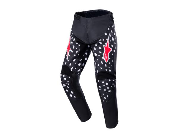 ALPINESTARS MX23 YOUTH RACER NORTH PANTS BLACK NEON RED