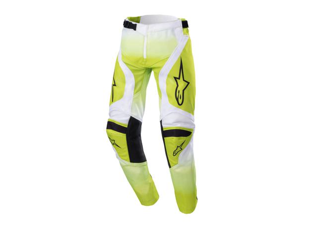 ALPINESTARS MX23 YOUTH RACER PUSH PANTS YELLOW FLURO WHITE