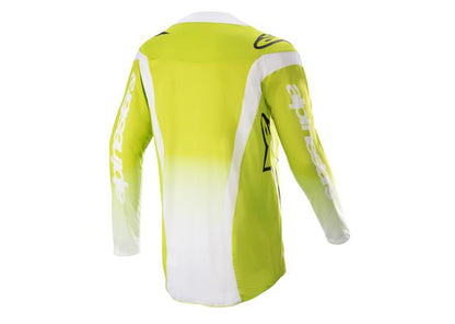 ALPINESTARS MX23 TECHSTAR PUSH JERSEY YELLOW FLURO WHITE