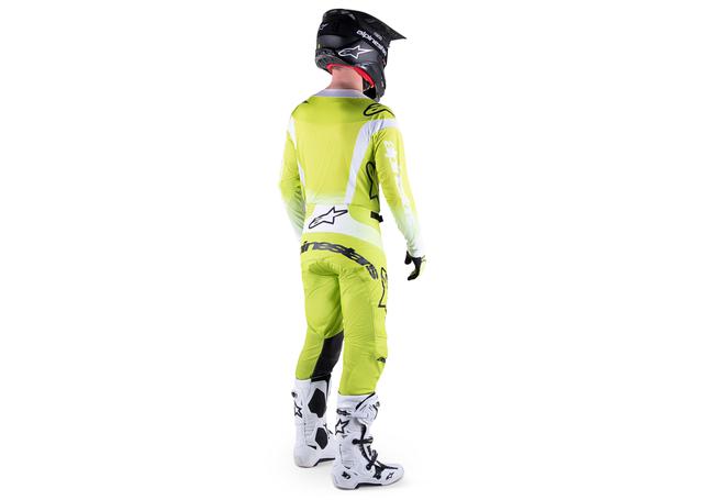 ALPINESTARS MX23 TECHSTAR PUSH JERSEY YELLOW FLURO WHITE