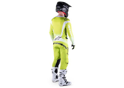 ALPINESTARS MX23 TECHSTAR PUSH JERSEY YELLOW FLURO WHITE