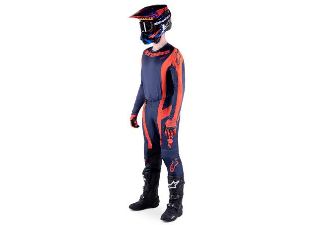 ALPINESTARS MX23 TECHSTAR ARCH JERSEY NIGHT NAVY HOT ORANGE