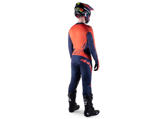 ALPINESTARS MX23 TECHSTAR ARCH JERSEY NIGHT NAVY HOT ORANGE