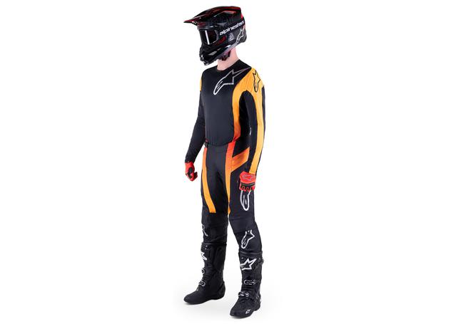 ALPINESTARS MX23 TECHSTAR SEIN JERSEY BLACK HOT ORANGE