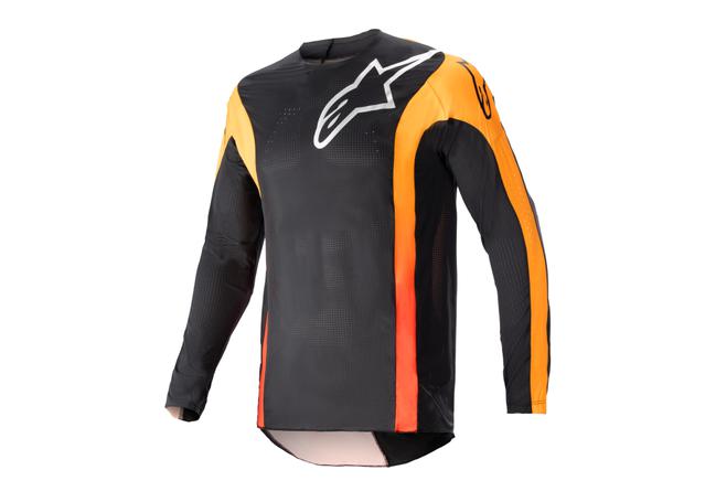 ALPINESTARS MX23 TECHSTAR SEIN JERSEY BLACK HOT ORANGE