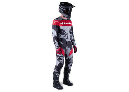 ALPINESTARS MX23 RACER TACTICAL JERSEY CAST GRAY CAMO MARS RED