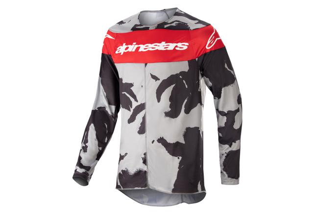 ALPINESTARS MX23 RACER TACTICAL JERSEY CAST GRAY CAMO MARS RED