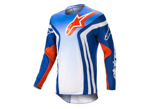 ALPINESTARS MX23 RACER SEMI JERSEY BLUE HOT ORANGE