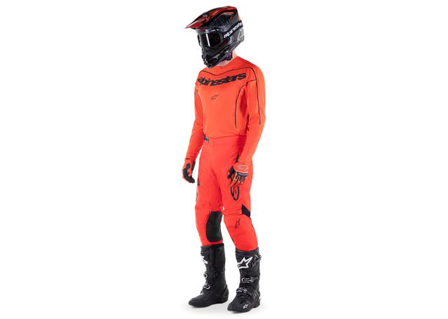 ALPINESTARS MX23 FLUID LURV JERSEY HOT ORANGE BLACK