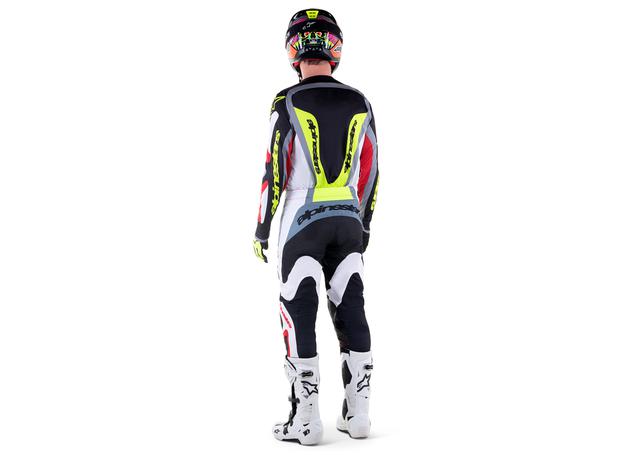 ALPINESTARS MX23 FLUID AGENT JERSEY BLACK MARS RED YELLOW FLURO