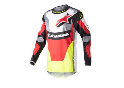 ALPINESTARS MX23 FLUID AGENT JERSEY BLACK MARS RED YELLOW FLURO