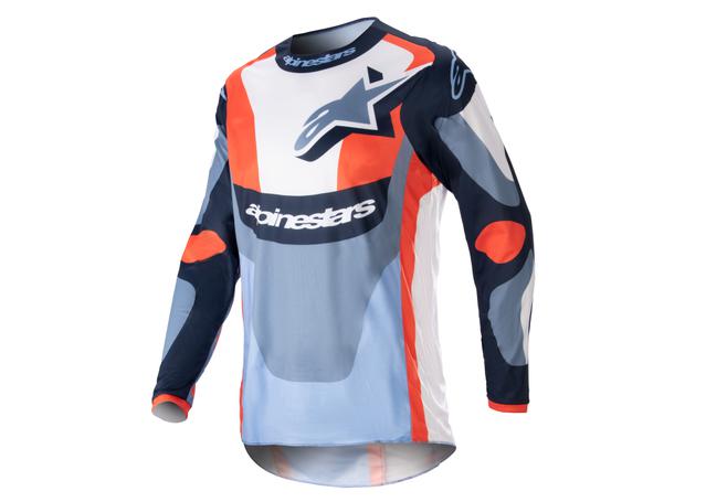 ALPINESTARS MX23 FLUID AGENT JERSEY NIGHT NAVY HOT ORANGE