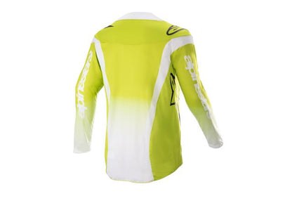 ALPINESTARS MX23 YOUTH RACER PUSH JERSEY YELLOW FLURO WHITE