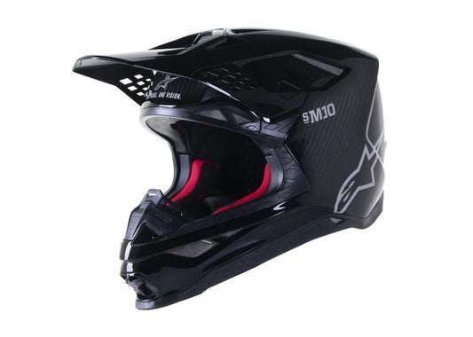 ALPINESTARS MX23 SM10 HELMET ECE GLOSS BLACK CARBON